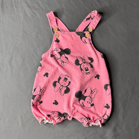 Disney Pink Minnie Mouse Romper - Picture 1 of 8